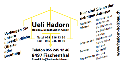 Hadorn Holzbau / Bedachungen GmbH